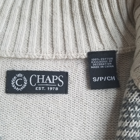 Y2K Chaps 1/4 Zip Casual Sweater - Picture 4 of 6